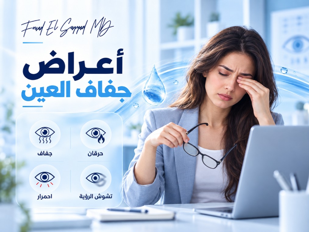 أعراض جفاف العين