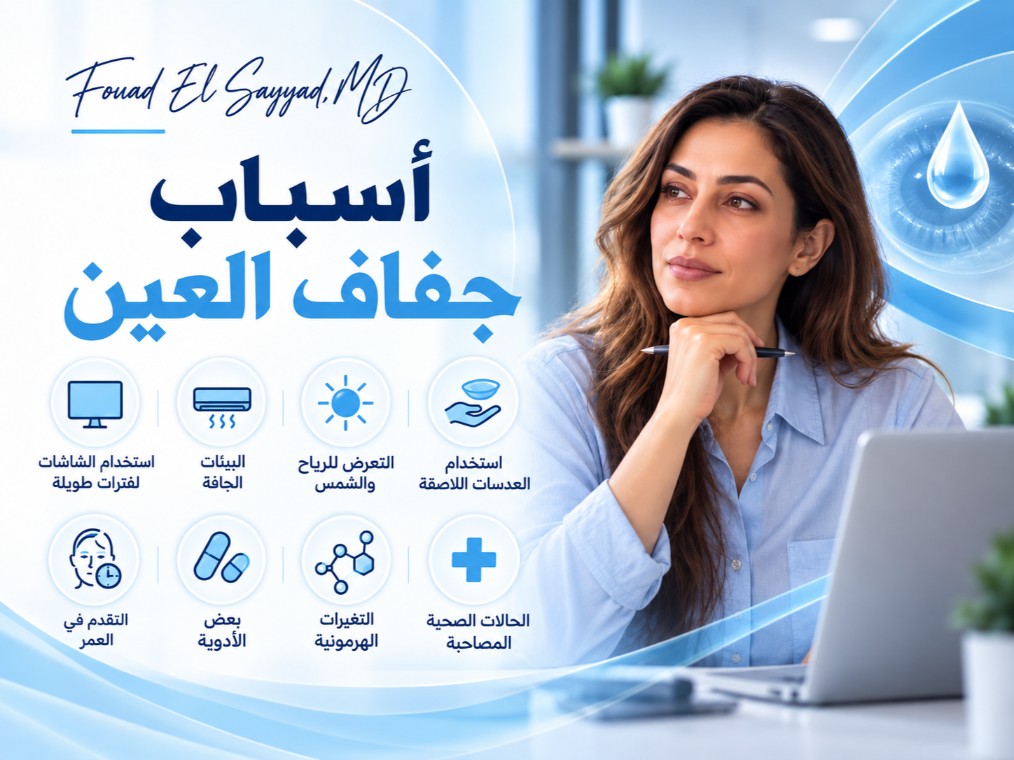 أسباب جفاف العين