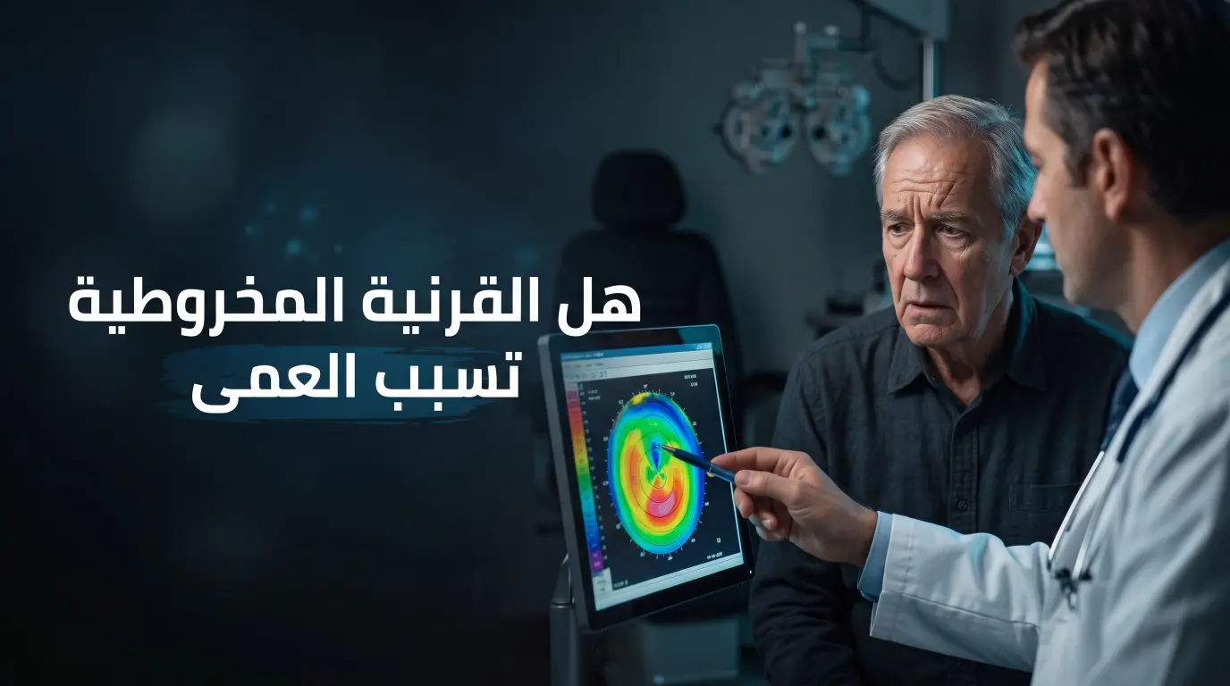 هل القرنية المخروطية تسبب العمى