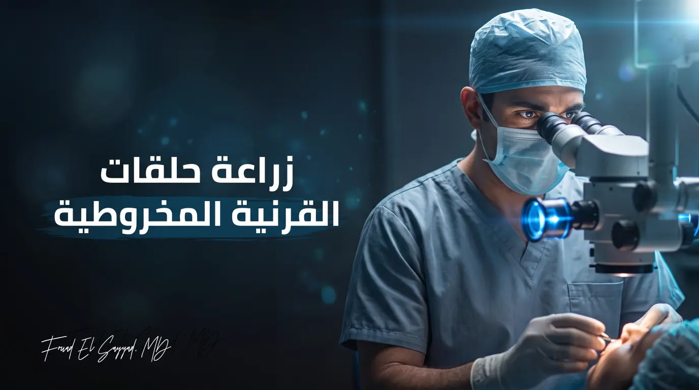 زراعة حلقات القرنية المخروطية