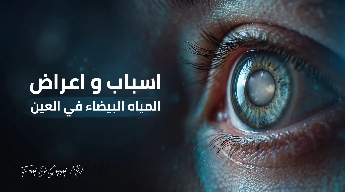 اسباب و اعراض المياه البيضاء في العين